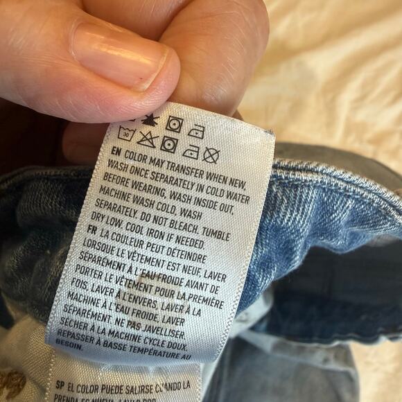 American Eagle Curvy Mom Jeans 00 Light Wash High Rise Denim - Picture 13 of 16